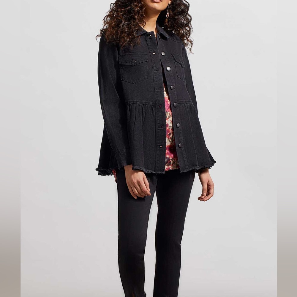 Tribal Jacket - Denim W/Peplum